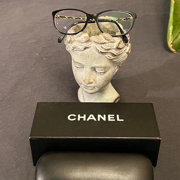 CHANEL 3221-Q C.622 53-15 135 Glasses Frames Chain Detail Logo Italy Emma Watson - 10