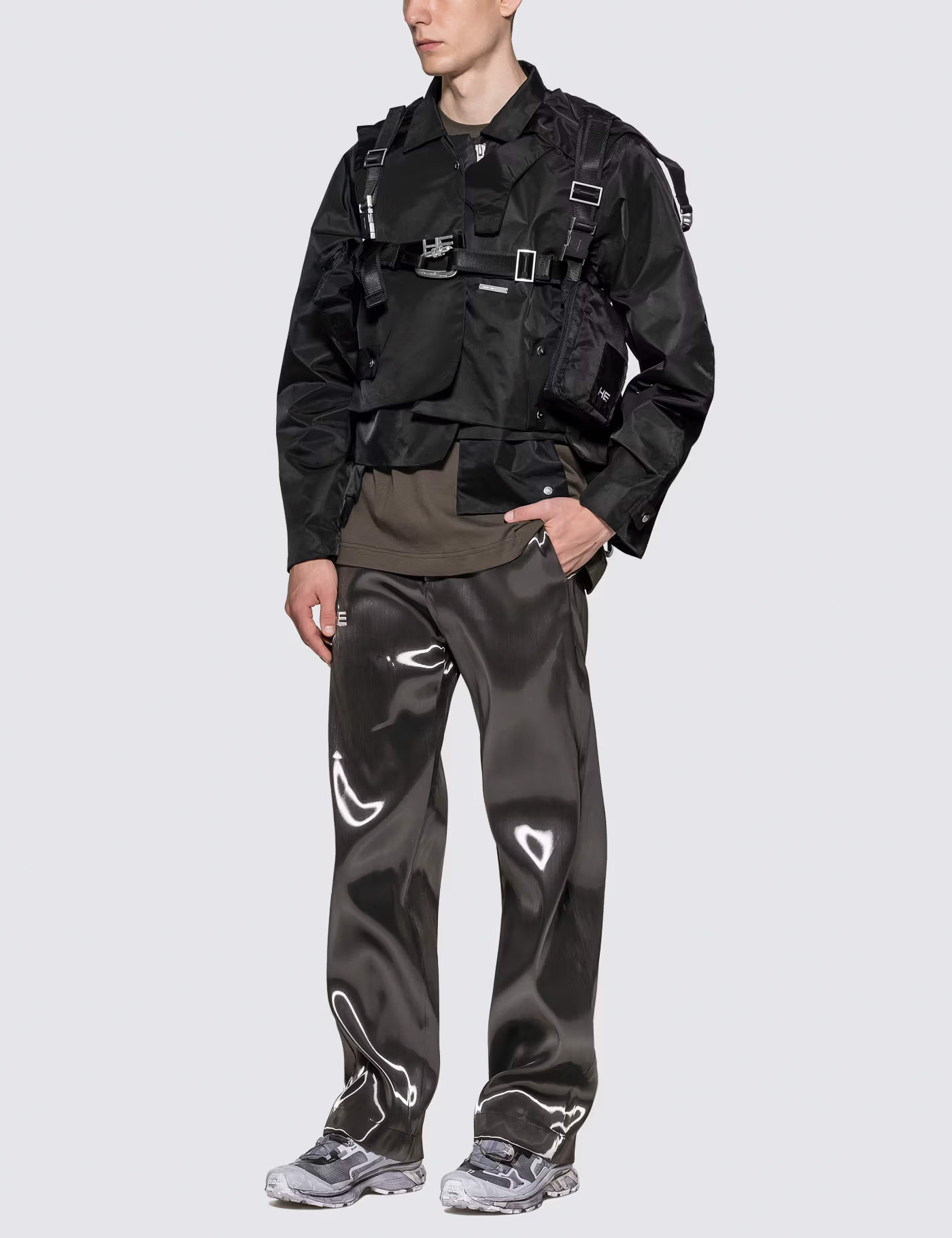 SS20 'TORQUED ELLIPSE' BULLFIGHTER TECHNICAL JACKET - 5