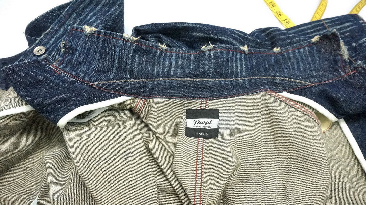 Distressed Denim - Japan Striped Indigo Jacket Kapital Inspired - 15