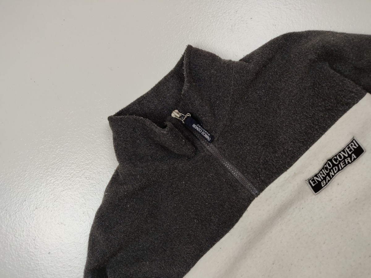 Designer - Bandiera Two Tone Fleece Sweater Jacket - 3