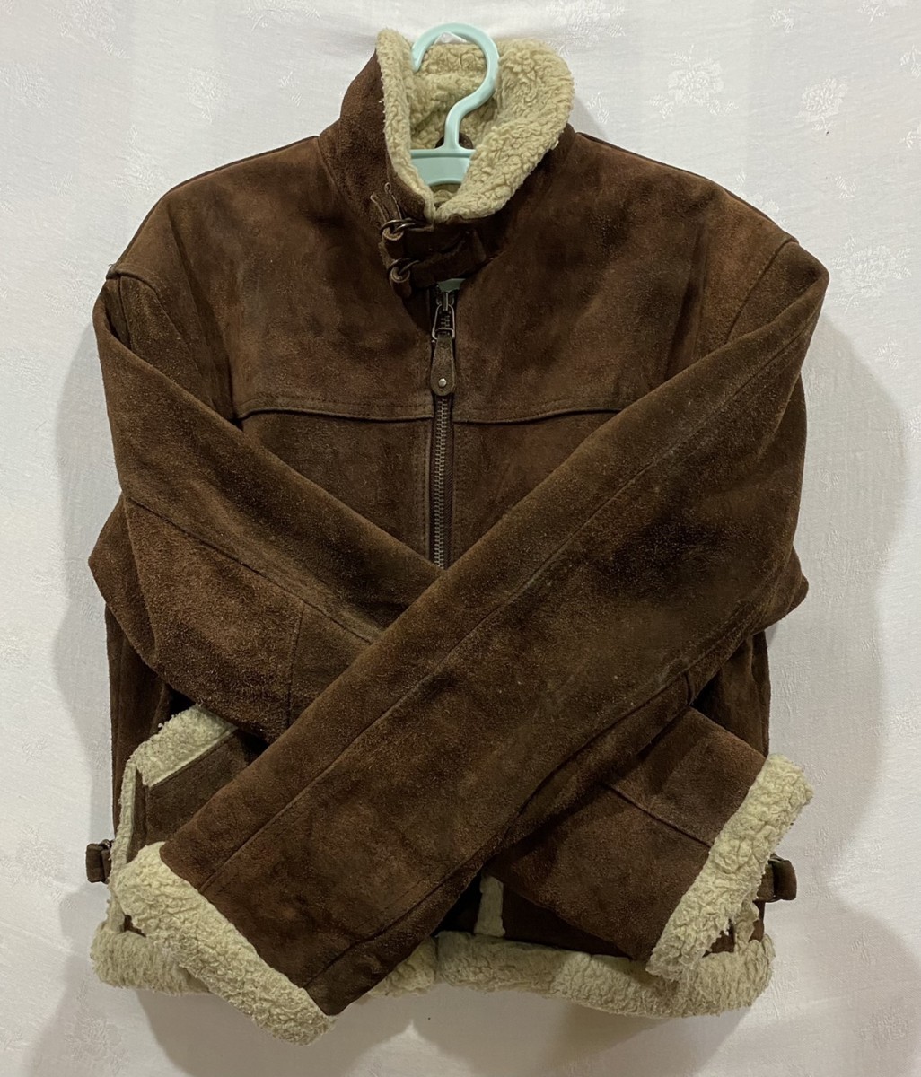Leather - Made in The World Sherpa Lined B-3 Style Jacket - 7
