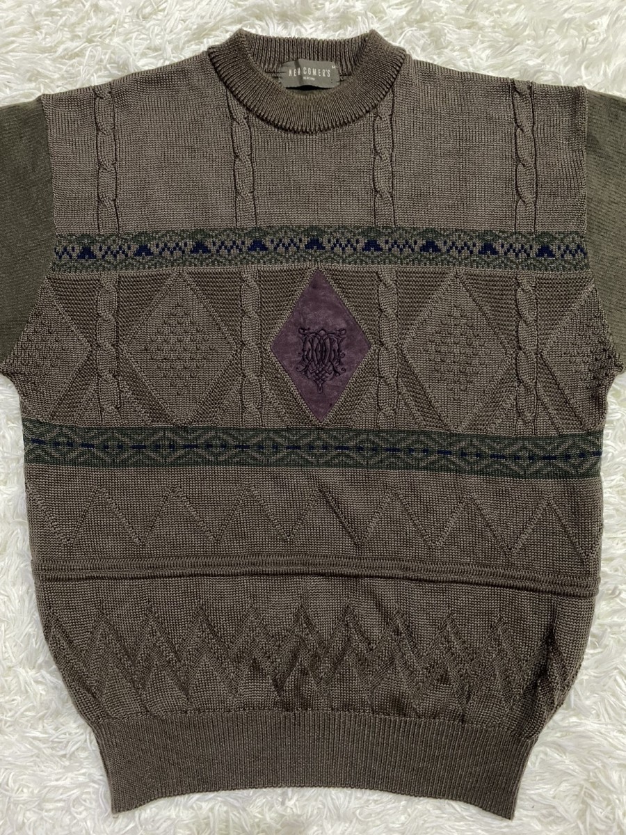 Coloured Cable Knit Sweater - New Comer's Wool Blend Cable Knit Sweater Pullover - 5