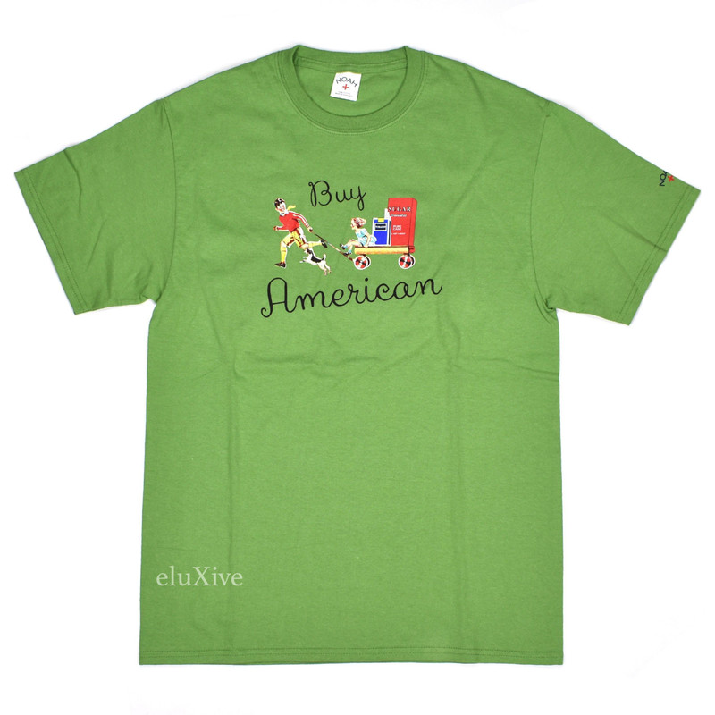 Noah 'Buy American' Dill Green T-Shirt DS - 1