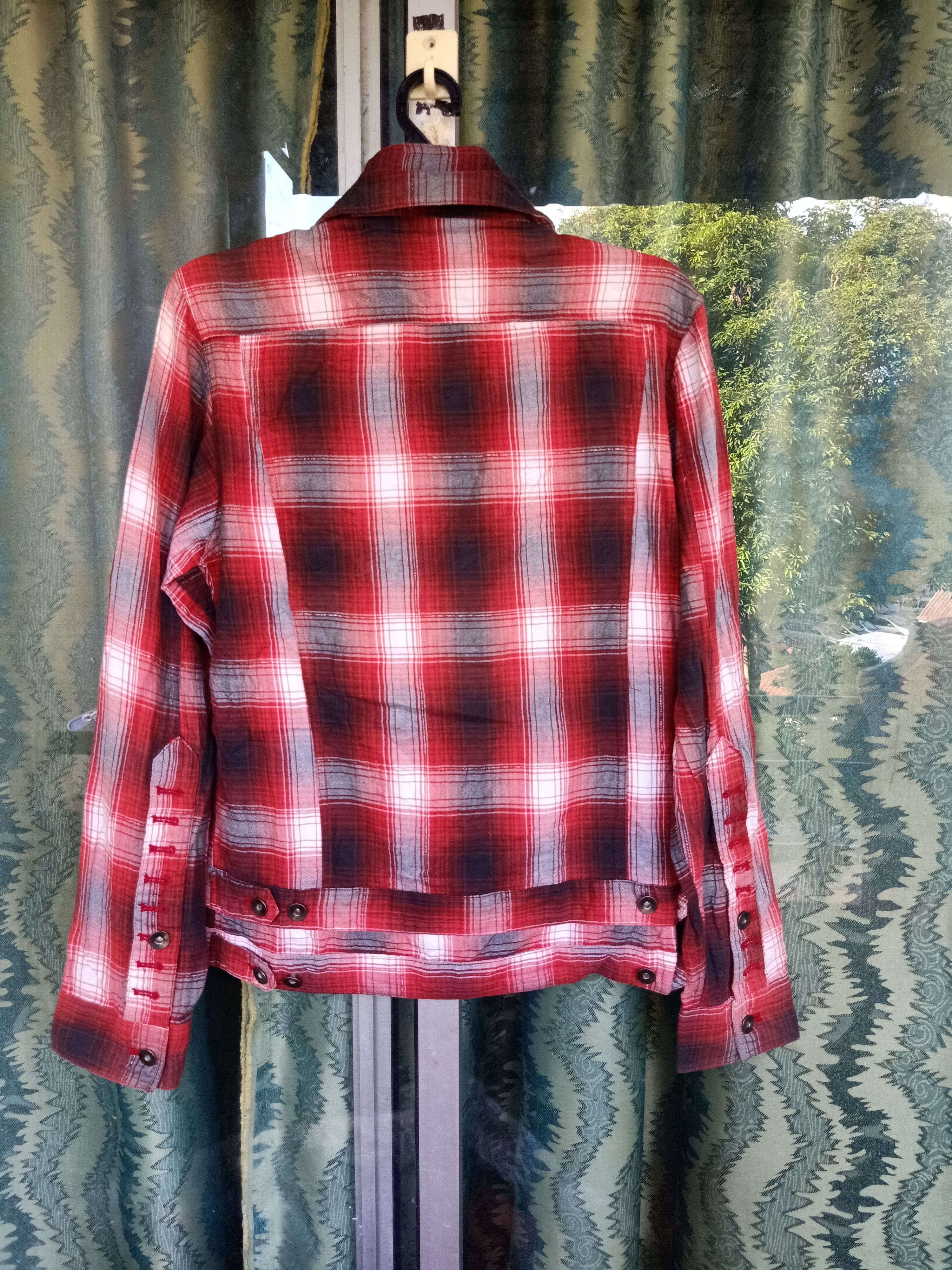 Seditionaries - PPFM bondage Tartan zipper shirt - 5