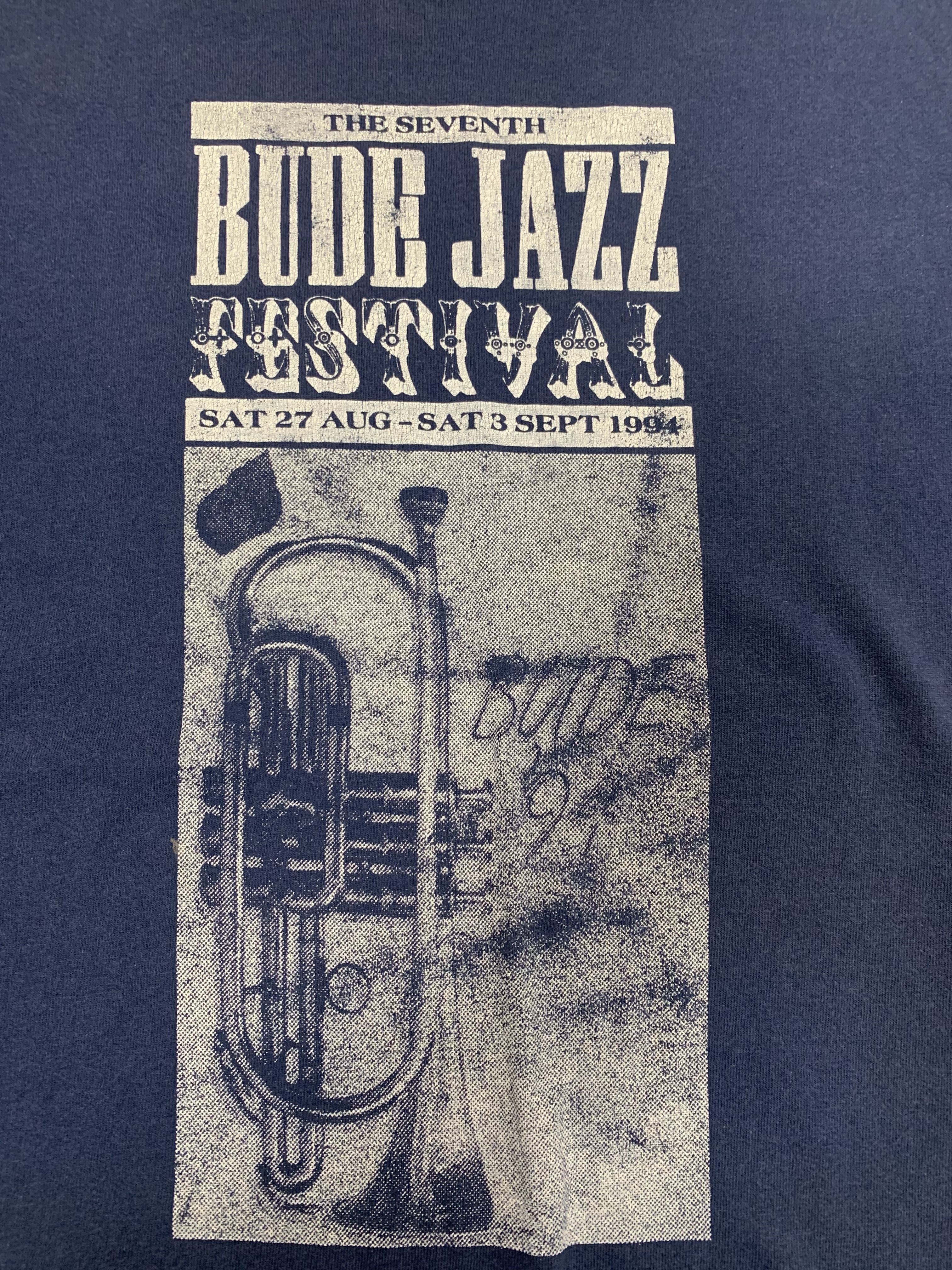 Vintage Bude Jazz Festival 1994 T ShirtSize M Single Stitch Shirt Distressed T-Shrit Men Shirt Women Shirt 90s Jazz Shirt - 4