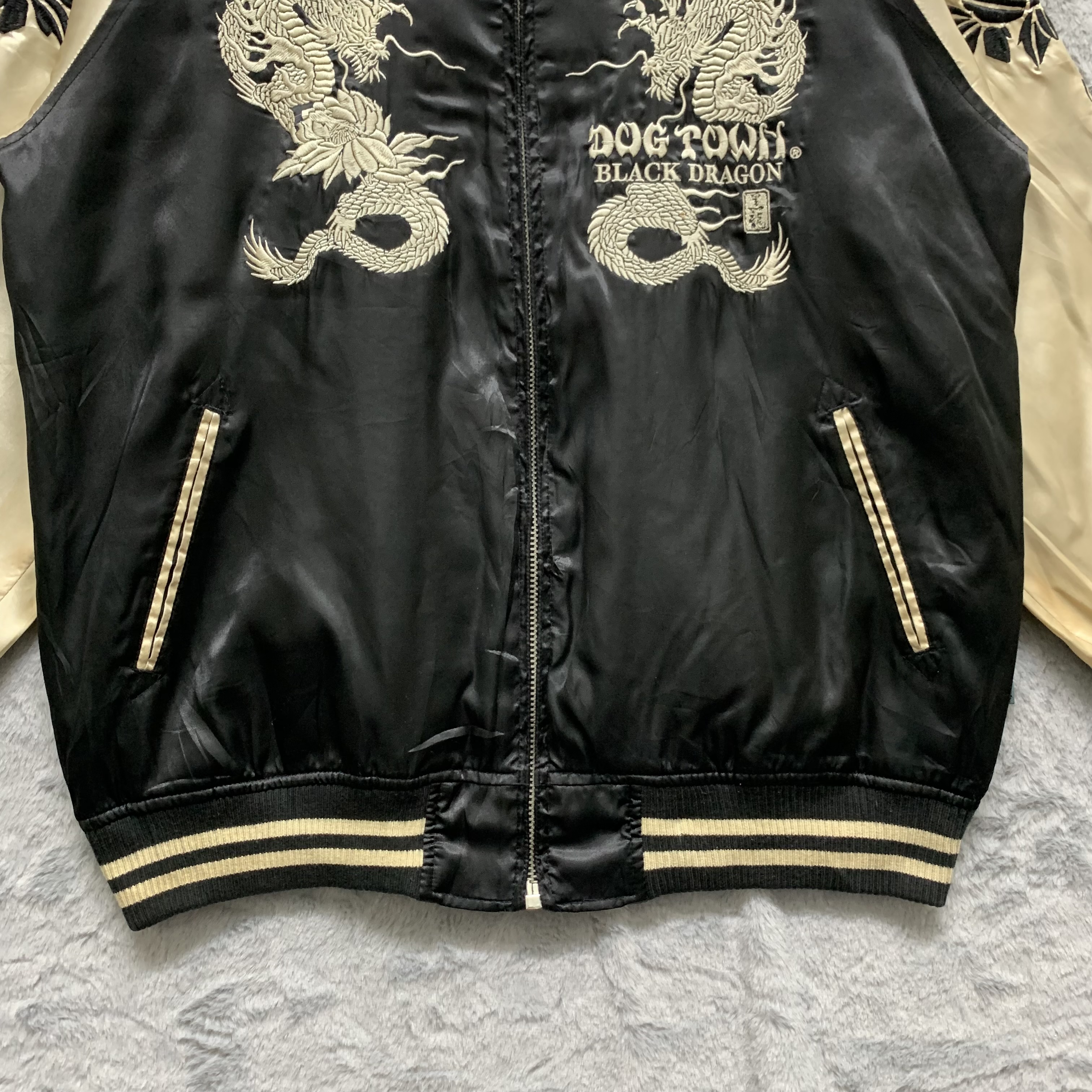 Sukajan Souvenir Jacket - RARE❗❗ Dogtown Black Dragon Sukajan Jacket  #4327-150