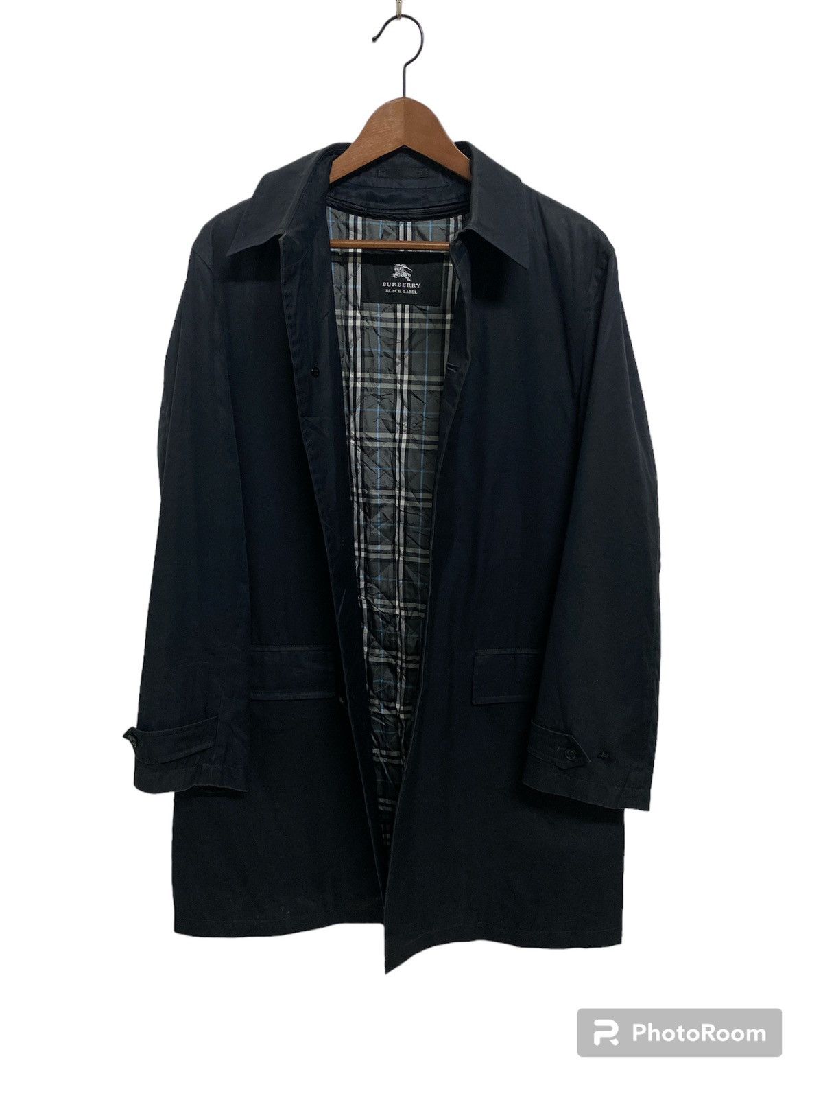 Burberry Black Label Single Breasted Trench Coat Jacket - 1