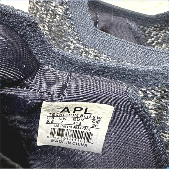 APL Techloom Bliss Sneakers Running Shoes Slip On Elastic Strap Navy Blue 9.5 - 5