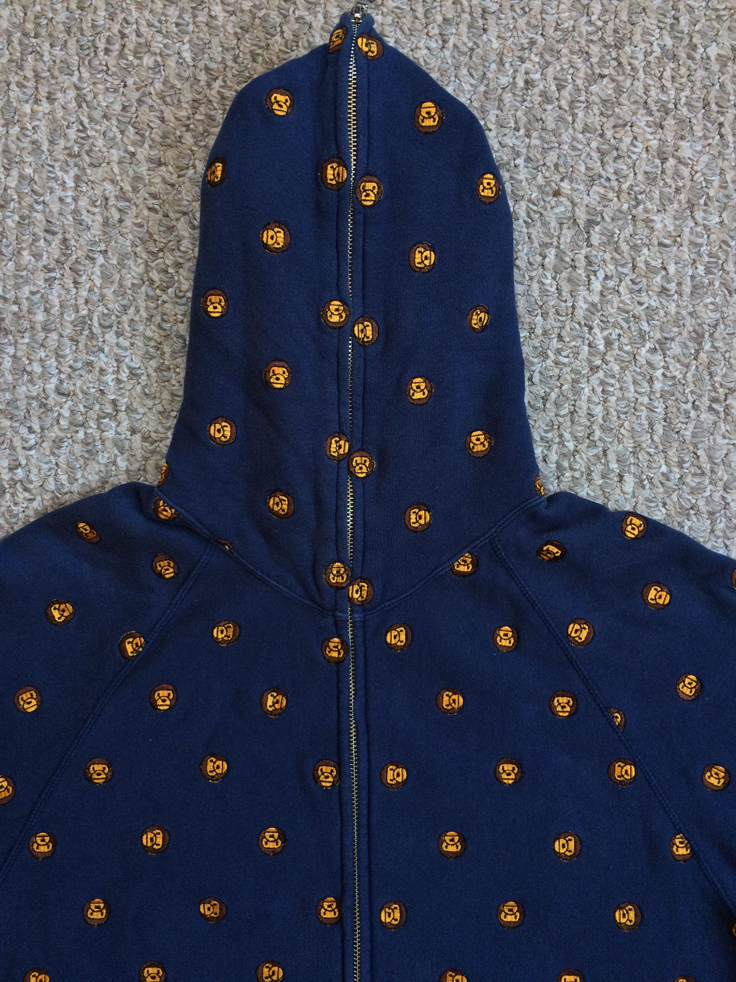 Bape Baby Milo Embroidered Full Zip Hoodie - 2