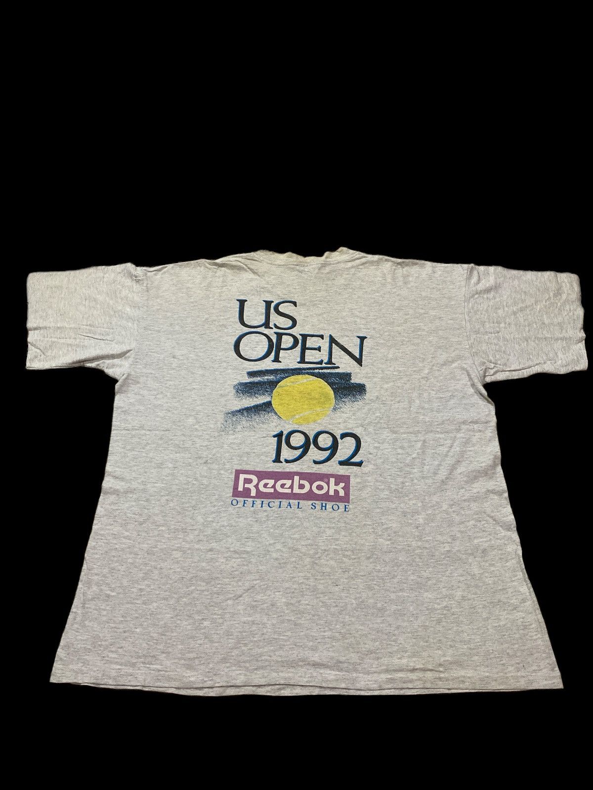 Vintage US Open Tshirt 1992 Reebok Official Shoe Big Logo - 1