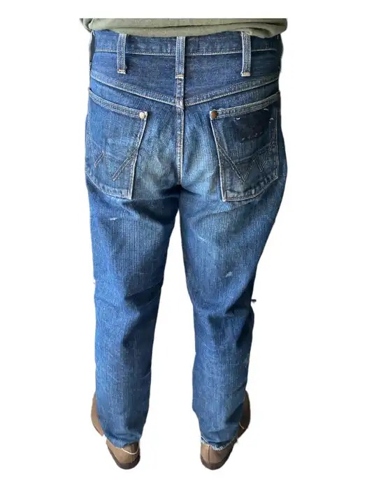 Designer × Distressed Denim × Wrangler COTE MER x Wrangler Distressed Jeans Pant Norio Sato - 8