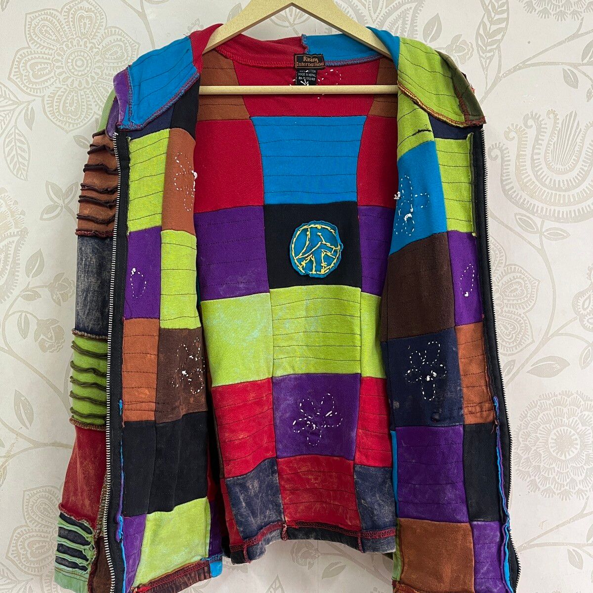 Rare - Multicolour Sherpa Nepal Kapital Patches Sweater Hoodie - 17