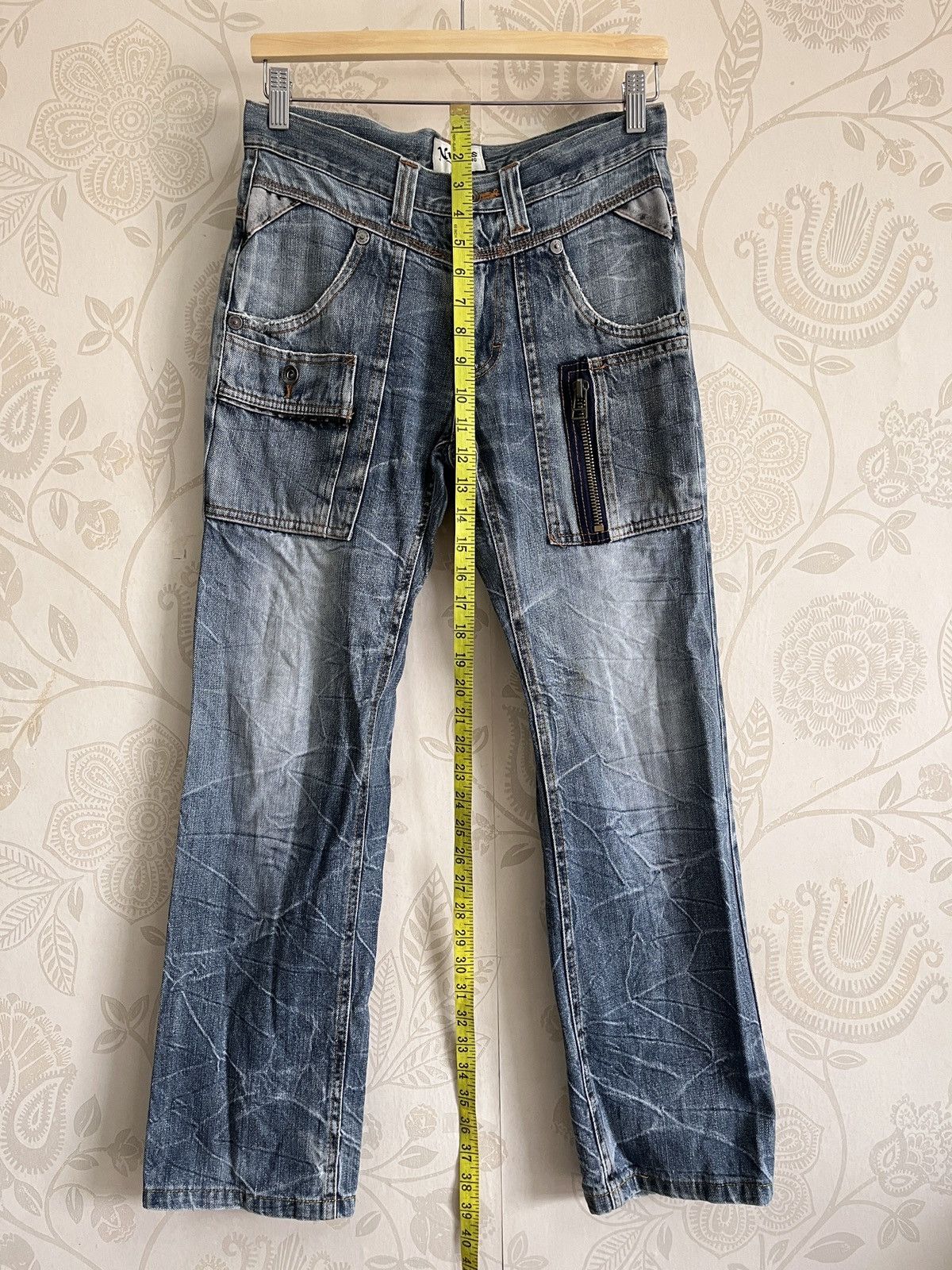 Japanese Brand - Vintage Nylaus Japanese Designer Bush Pants Denim Pockets - 2