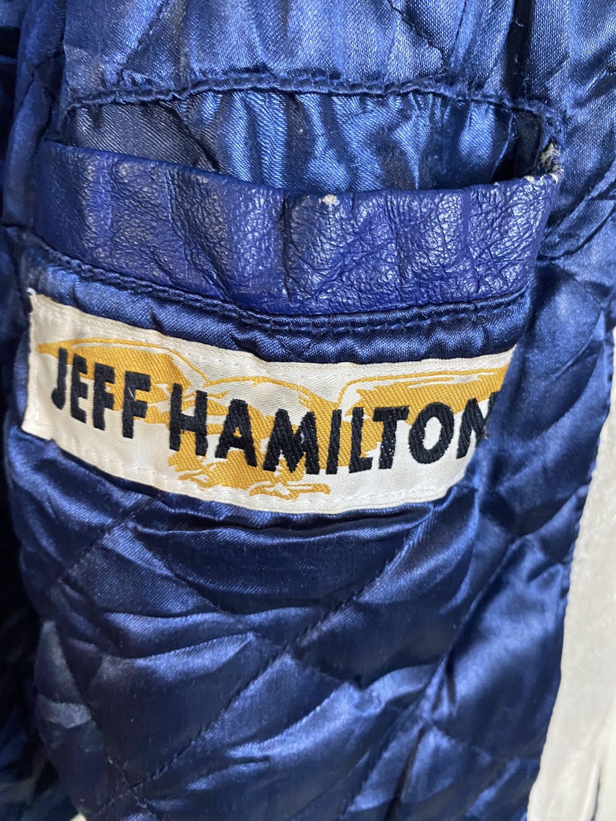 Vintage Jeff Hamilton 50th Anniversary Nascar Leather Jacket - 12