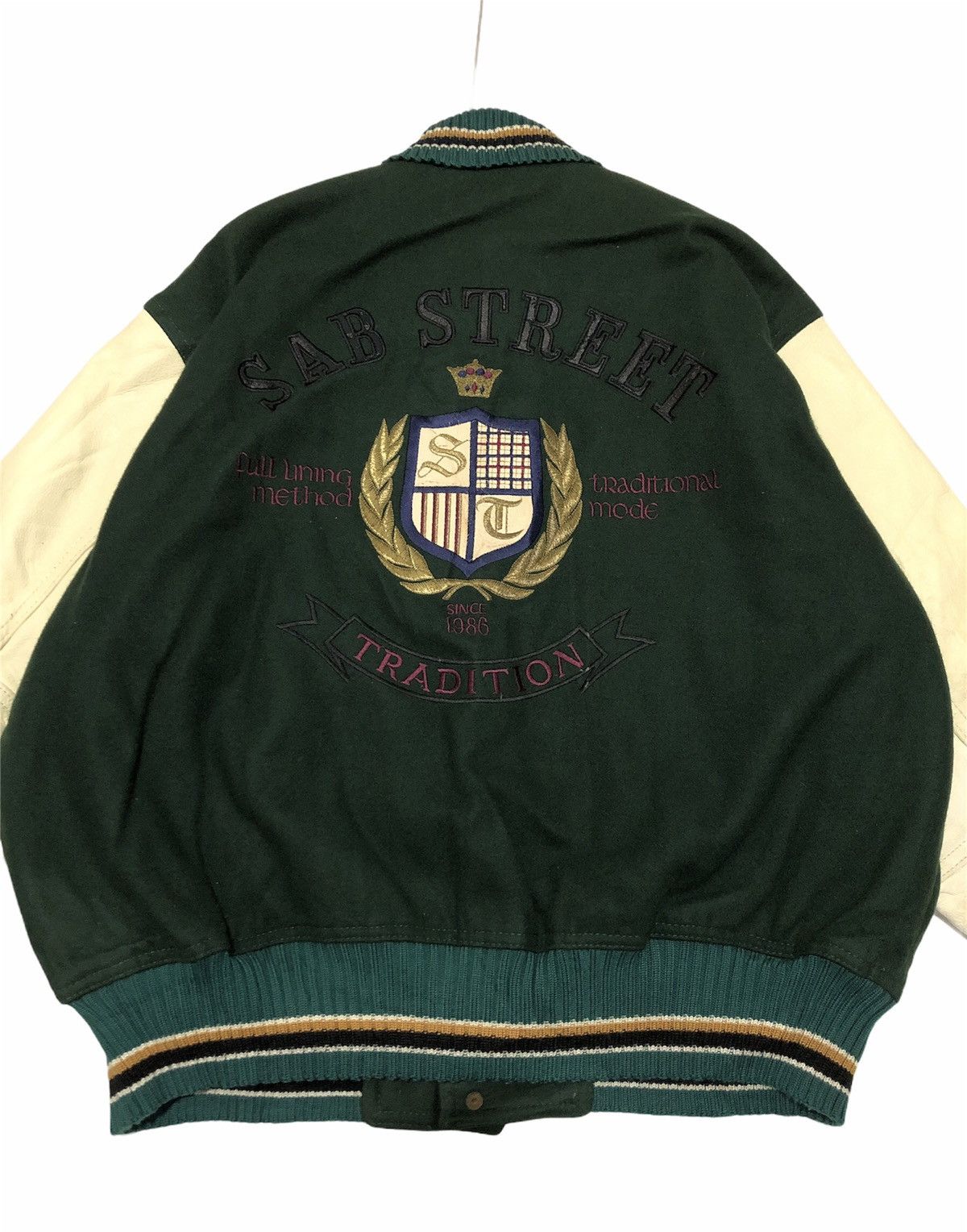 Vintage - VJ15 Altelier Of SAB Big Logo Varsity Jacket - 2