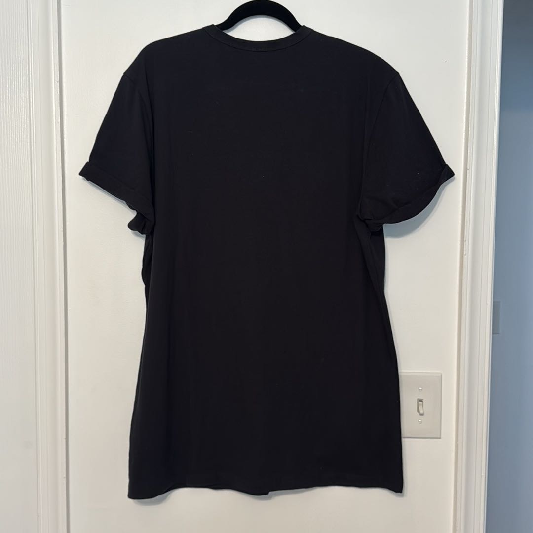 LF Emma & Sam Black Lace-up Ladder Front Grommet Oversized T-shirt - 3