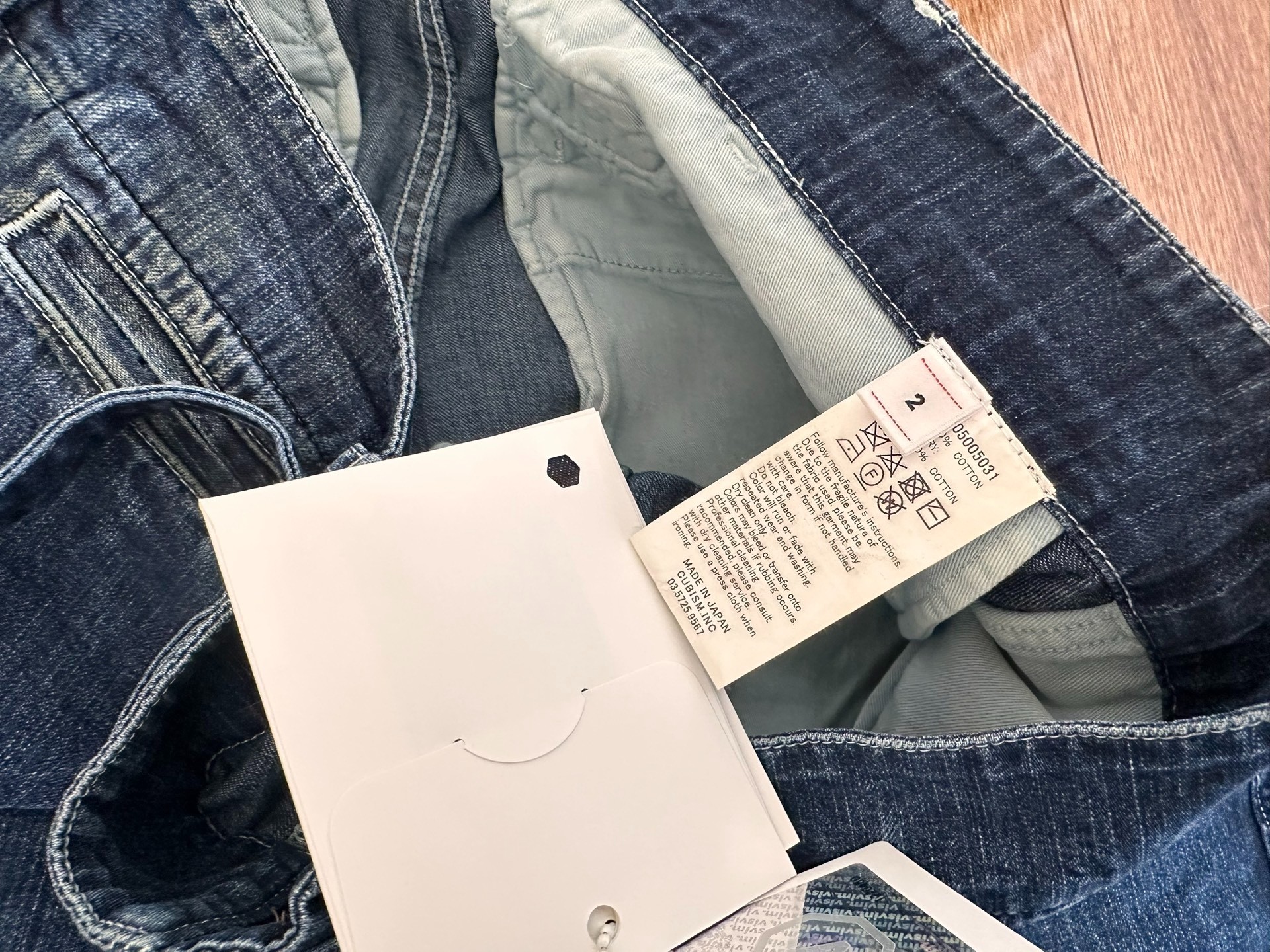VISVIM SS CAMUS BRACES PANTS WD DRY DENIM 20AW denim washed overalls - 4