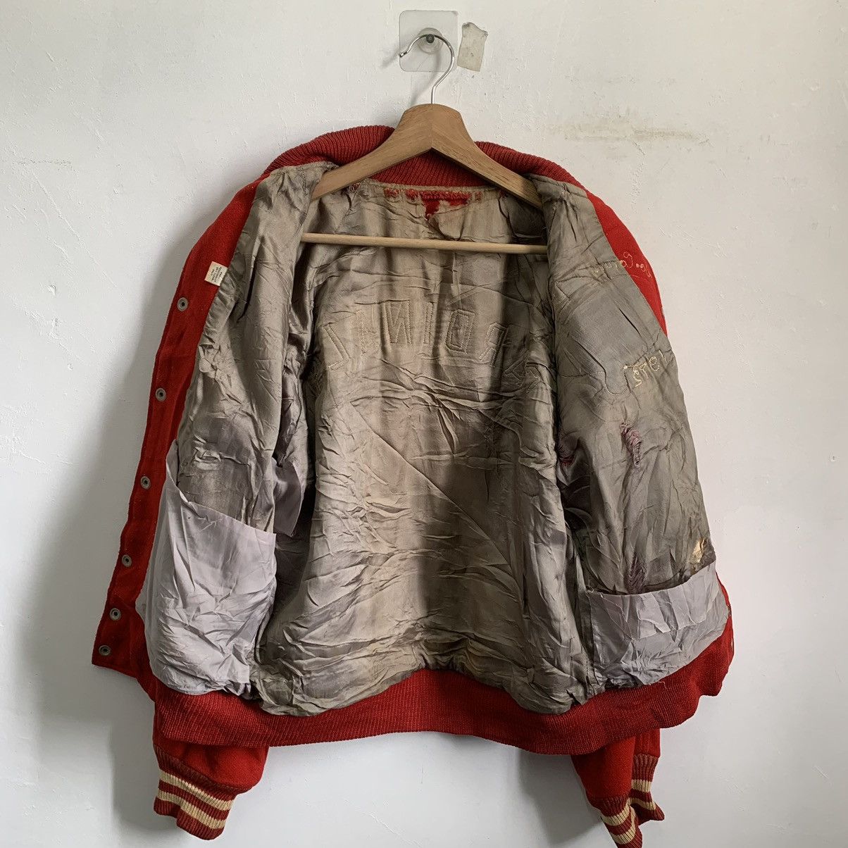 Vintage 70’s Hatchers Cardinal Varsity Jacket - 10