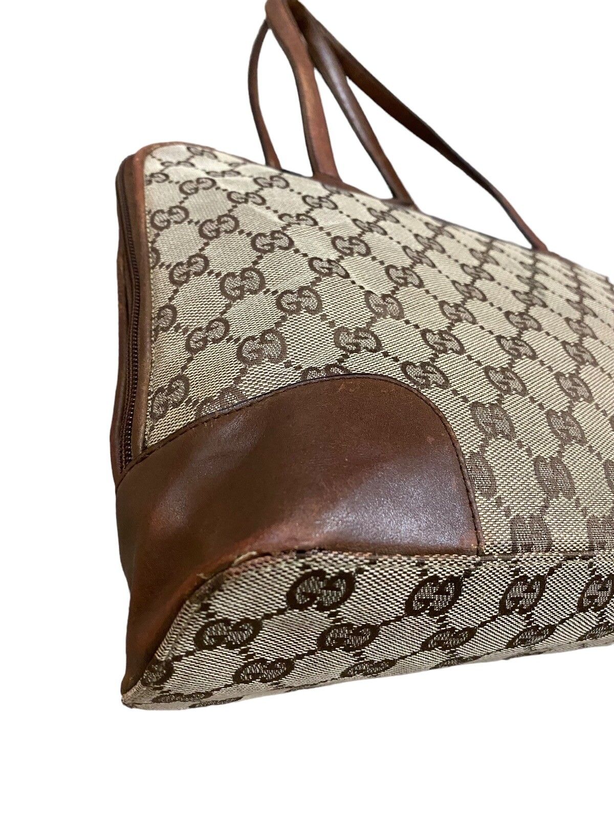 Vtg🔥Authentic Gucci GG Canvas Handbag - 14