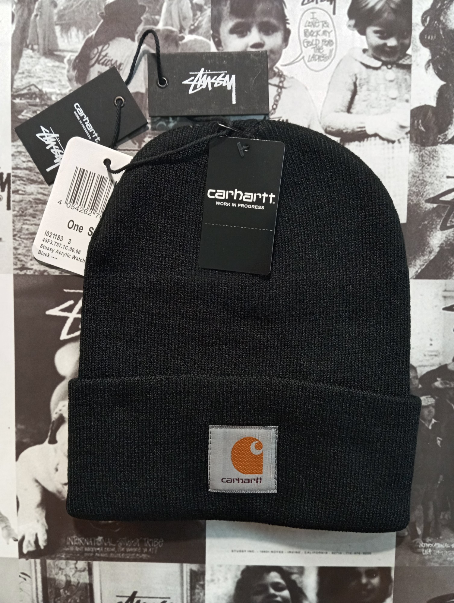 CARHARTT X STUSSY ACRYLIC WATCH BEANIE - 1