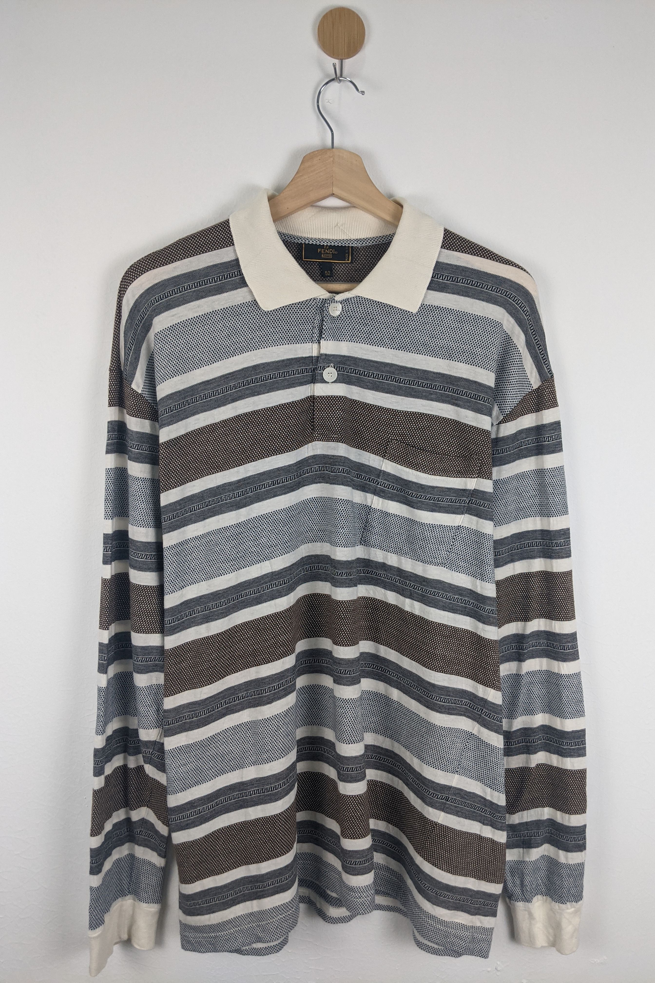 Vintage Fendi Polo Multicolor Stripe shirt - 1