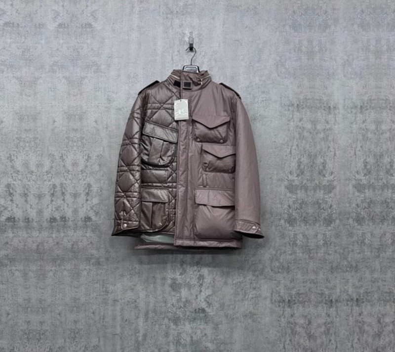 Dior Runway Edition: Paneled Cannage & Hardware Logo Jacket - 1