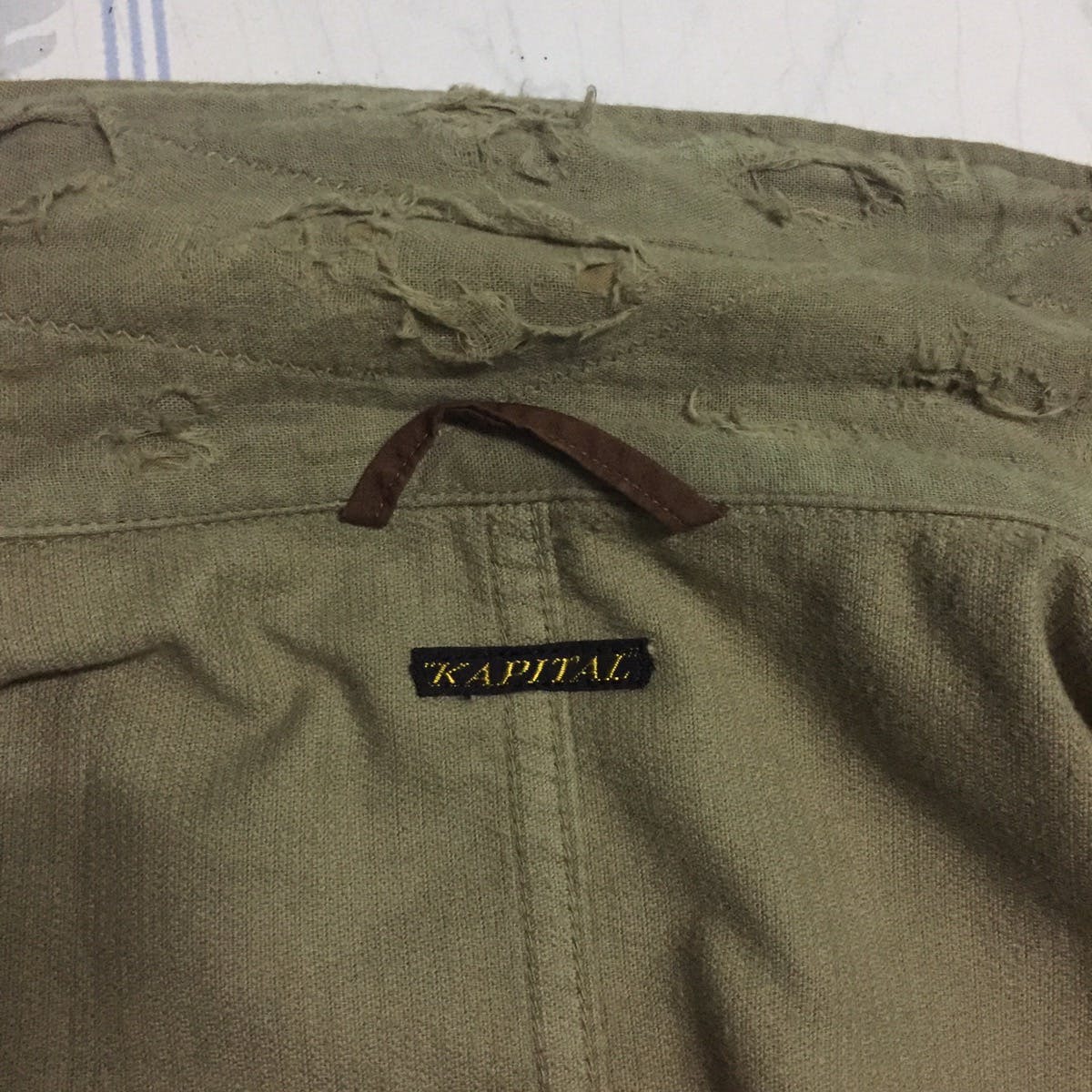 RAREST Kapital Corduroy Distress Long Jacket Military Style - 17