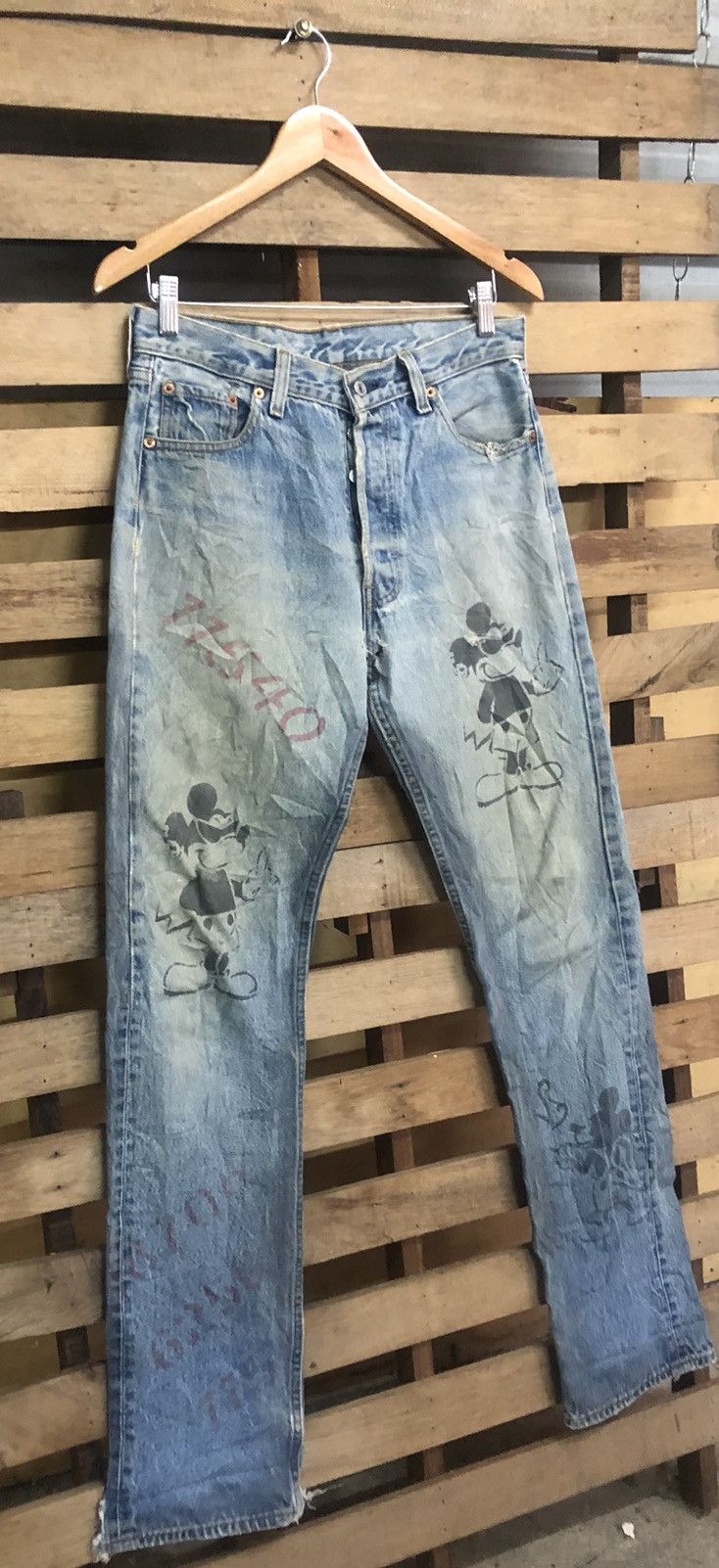 Rare Limited Edition 1997 Levi’s X Mickey Mouse Distressed - 3