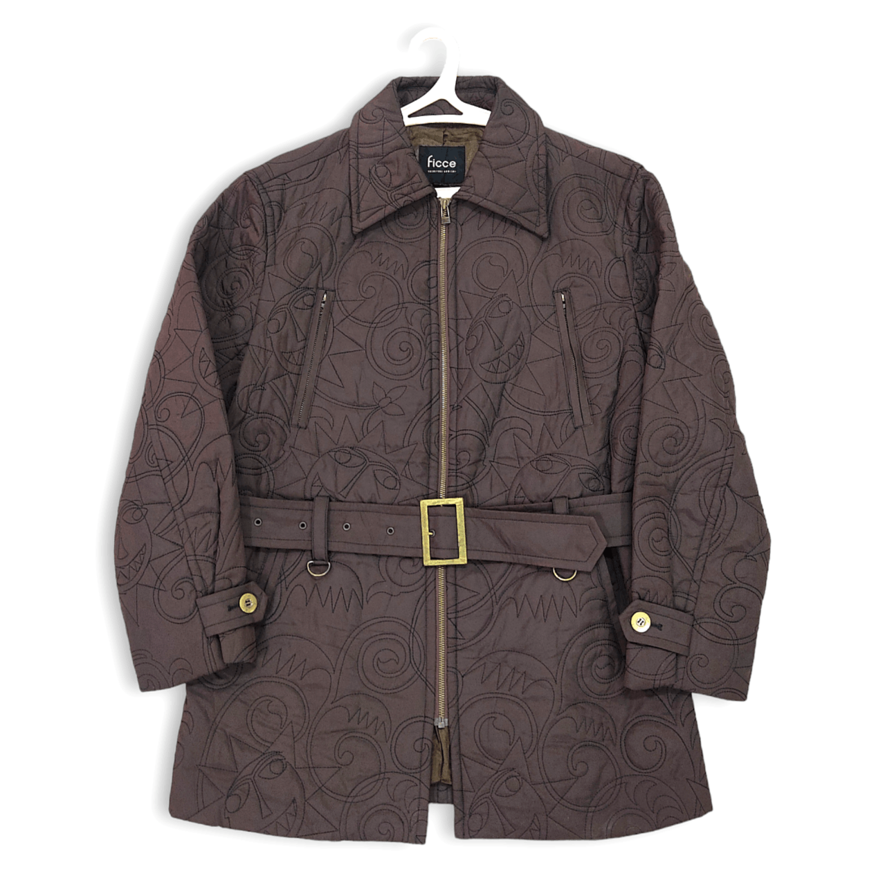 Designer - YOSHIYUKI KONISHI Ficce Uomo AOP Quilted Jacket - 1