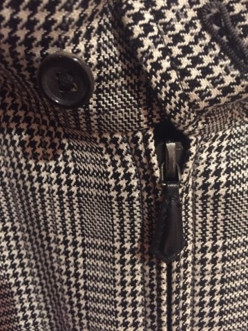 Glen Check leather detail jacket - 6