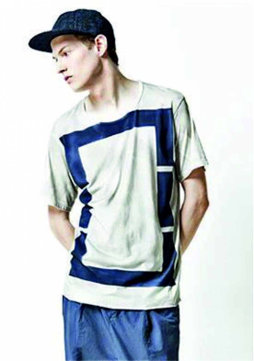 Attachment - KJ51-014 Handprinted long tee.Like Rick Owens or Julius - 1