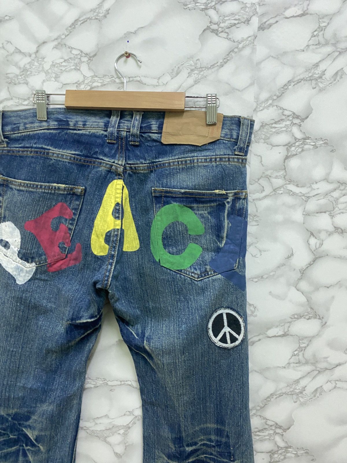 Designer - Vintage POINT LOMA Daicock Peace Denim Evisu Inspired - 10