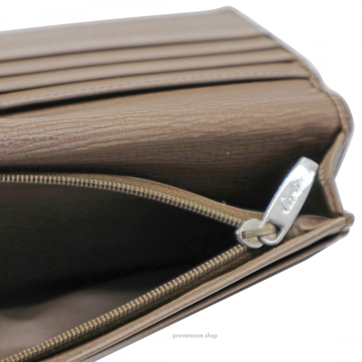 Cartier Long Wallet - Taupe Leather - 8