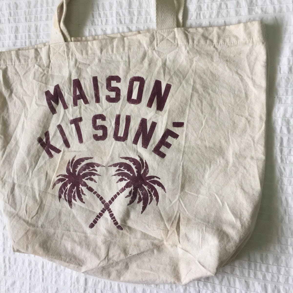 Maison kitsune tote bag - 2