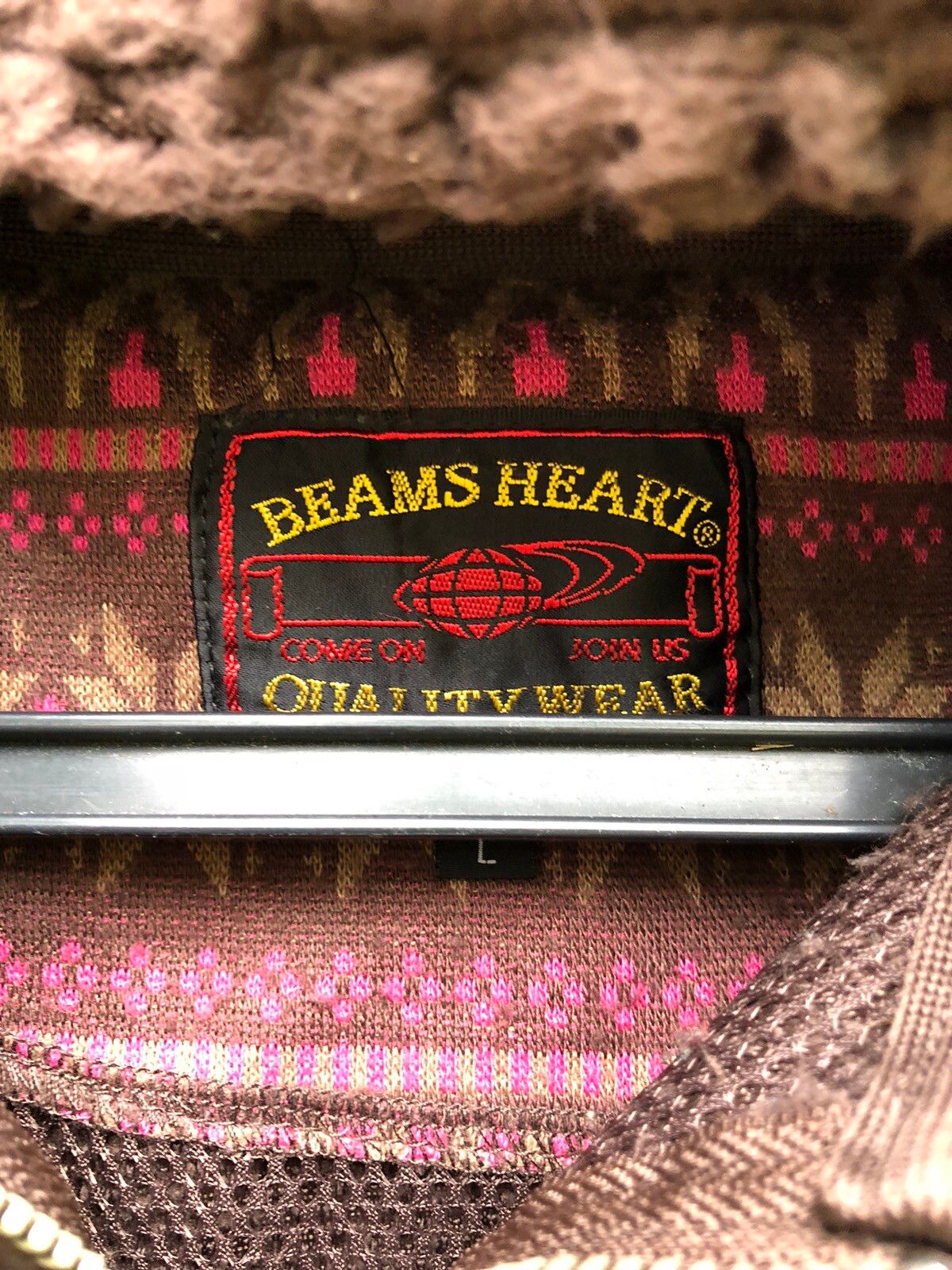 Beams Heart Zipper Fleece Hoodie - 6