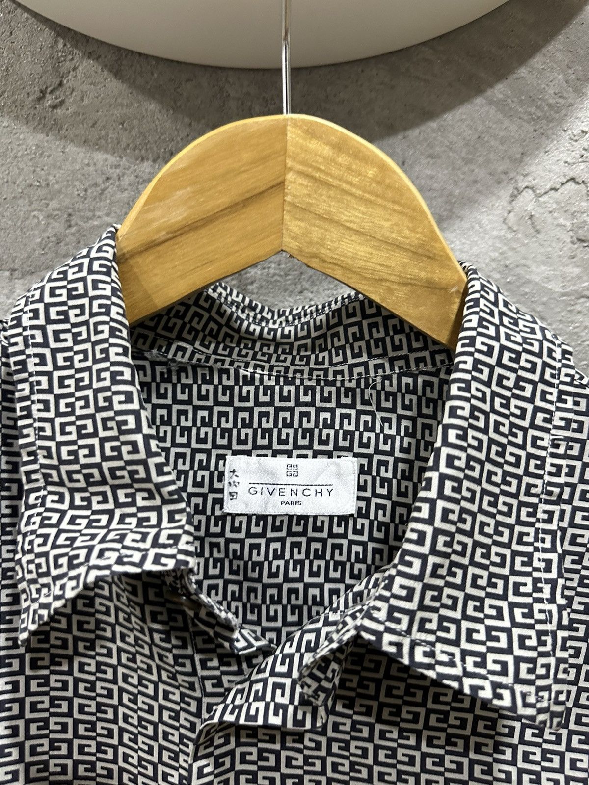 Givenchy Made in Italy Monogram Silk Button Shirt - 3