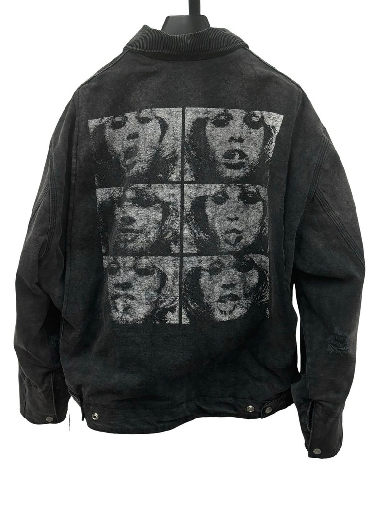 Distressed work jacket - 1