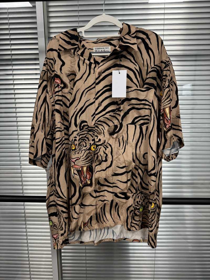 Wacko Maria SS21 TIMLEHI Tiger Graffiti Hawaiian Shirt - 1