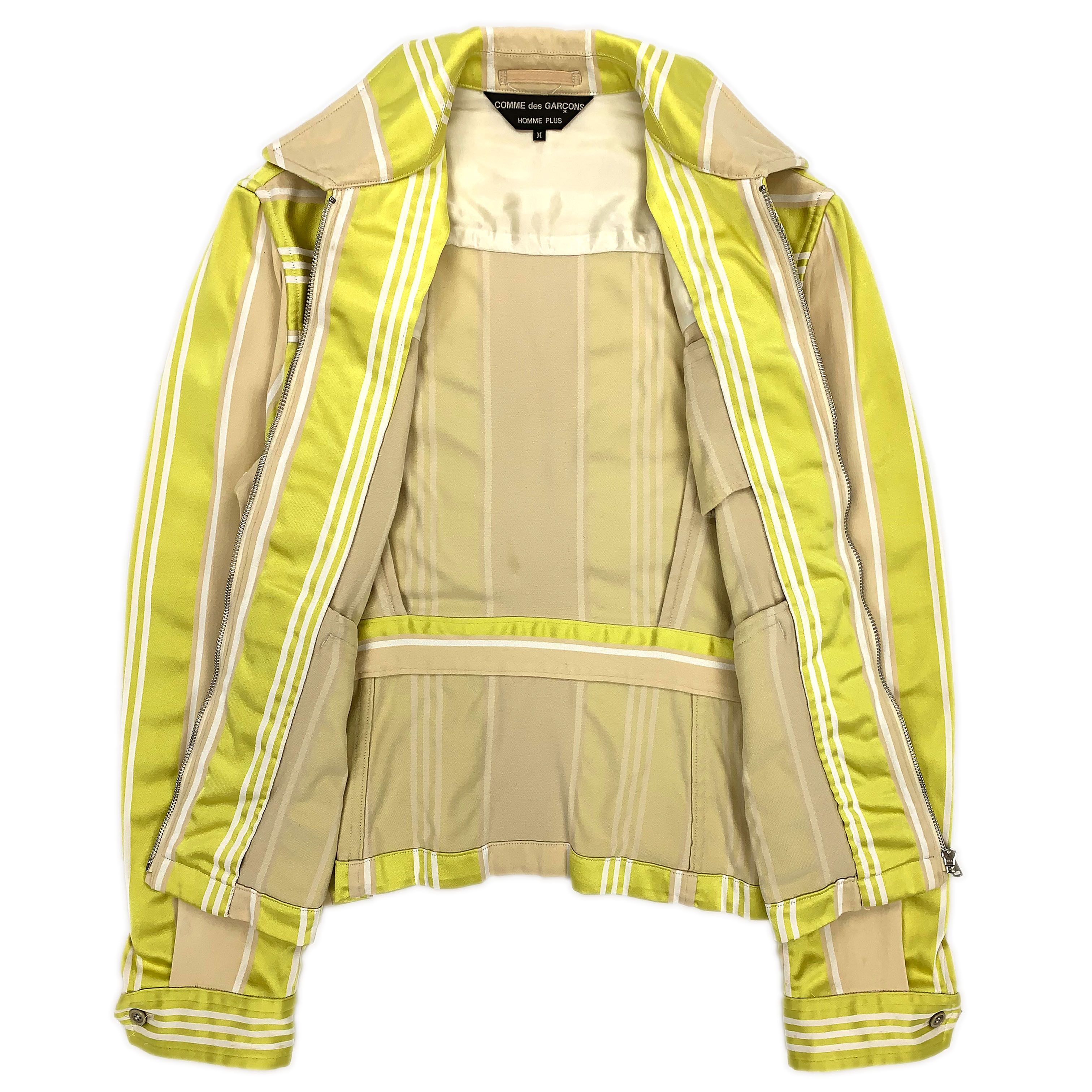 SS00 Shiny Striped Cotton Jacket - 2