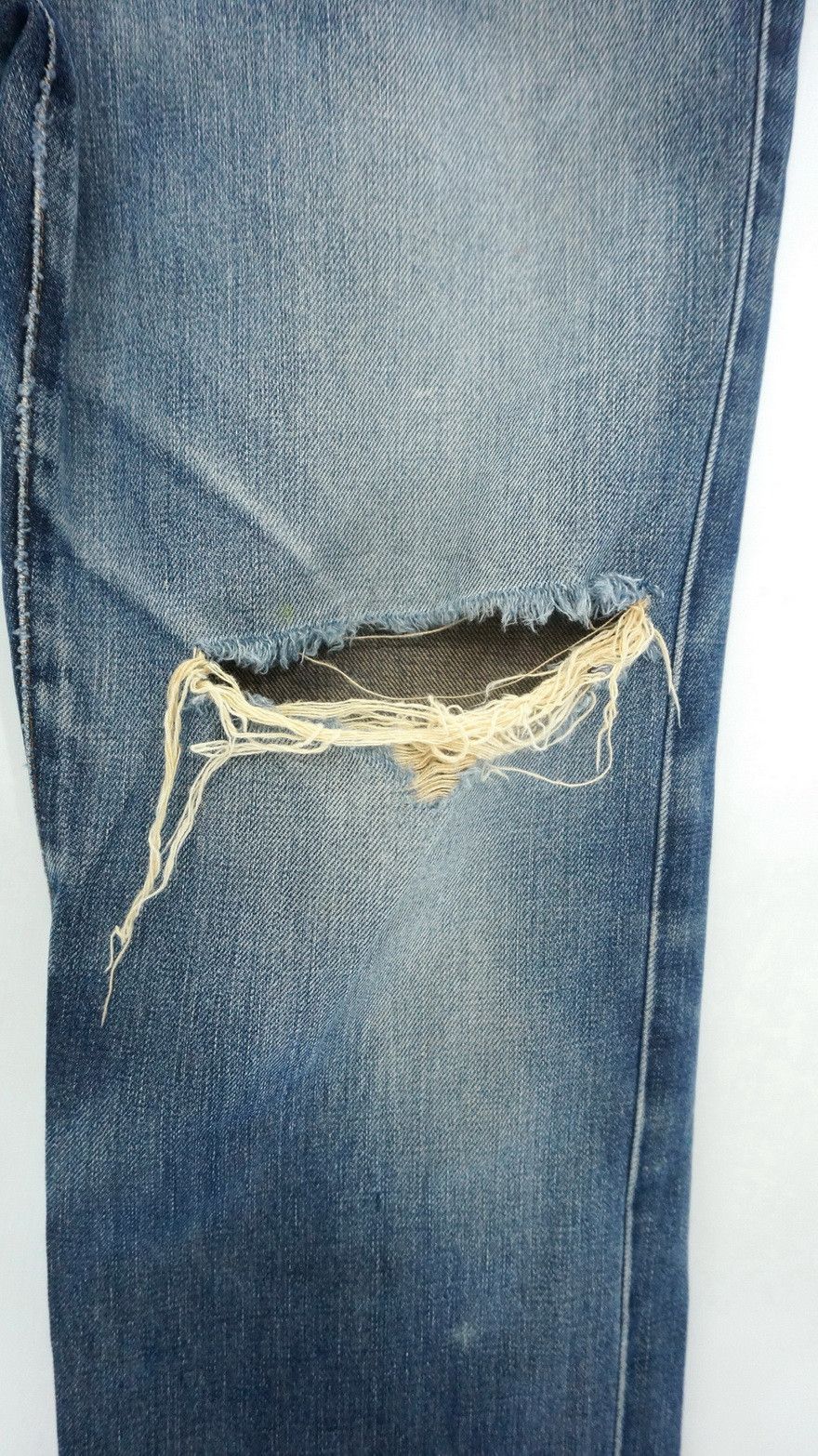 🔥EDWIN 503 Vintage 90s Thrashed Distressed Wornout Jeans - 7