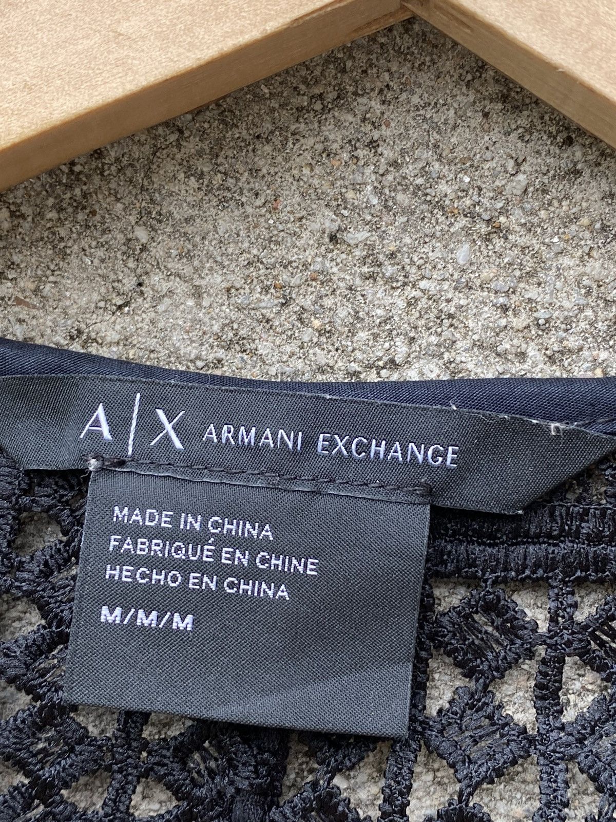 Designer - Armani Exchange Mesh Flowers Cropped - 5