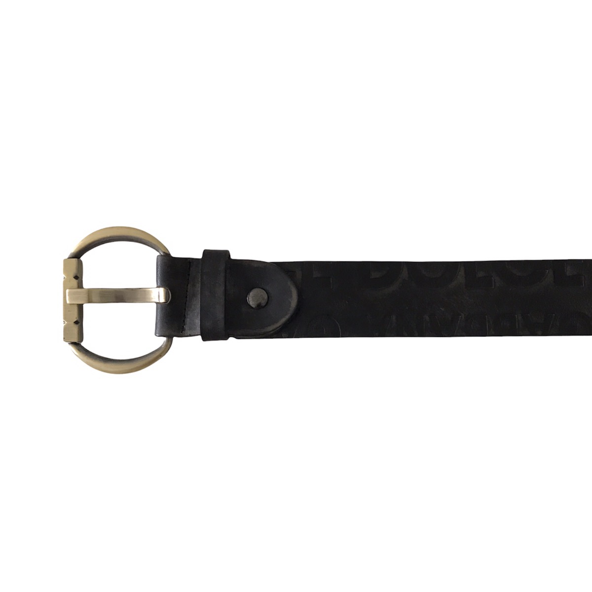 Authentic Vintage Dolce & Gabbana D&G Thick Leather Belt - 6