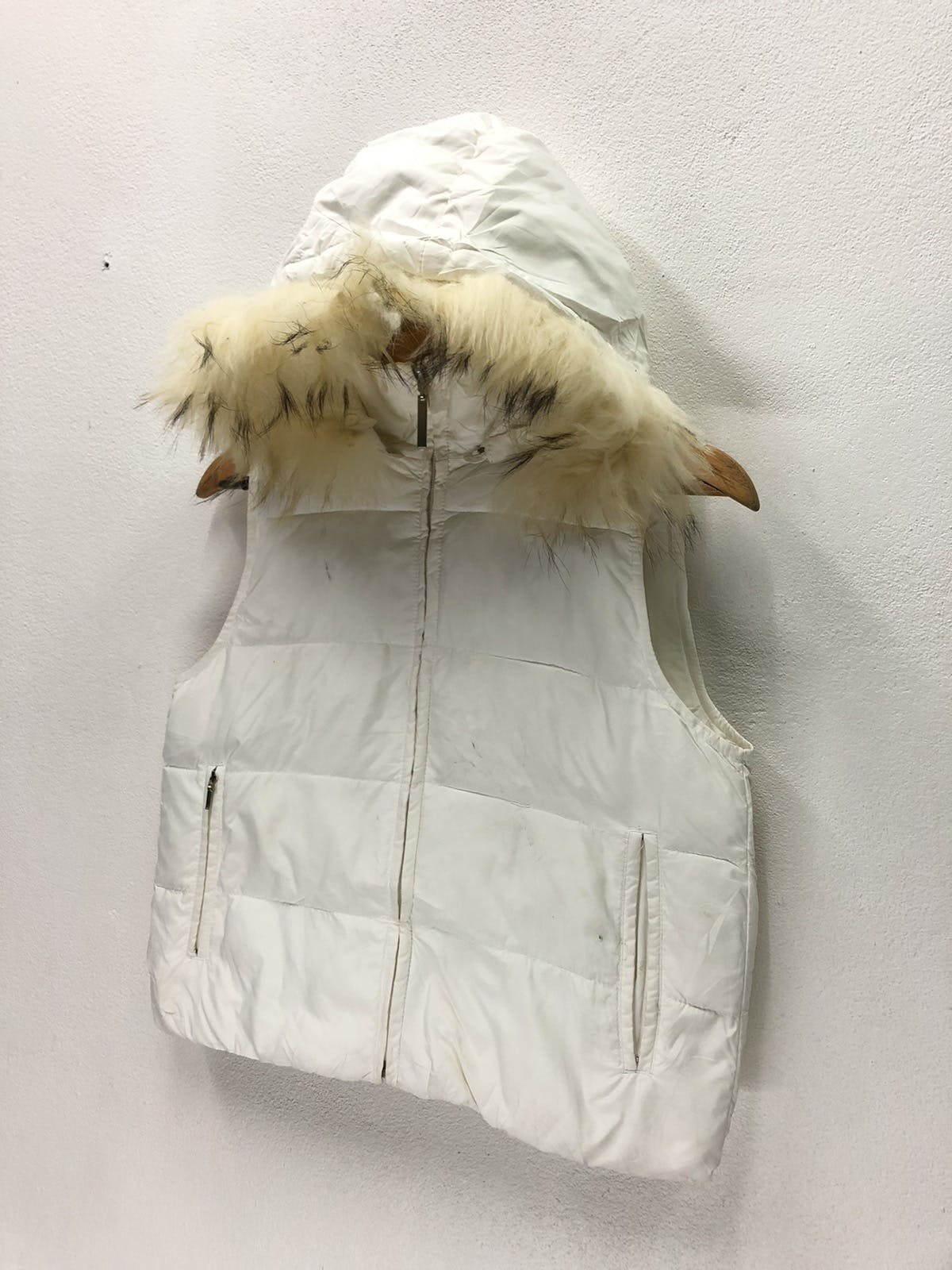 Vintage MCM Plain Hoodie Puffer Vest Jacket - 5