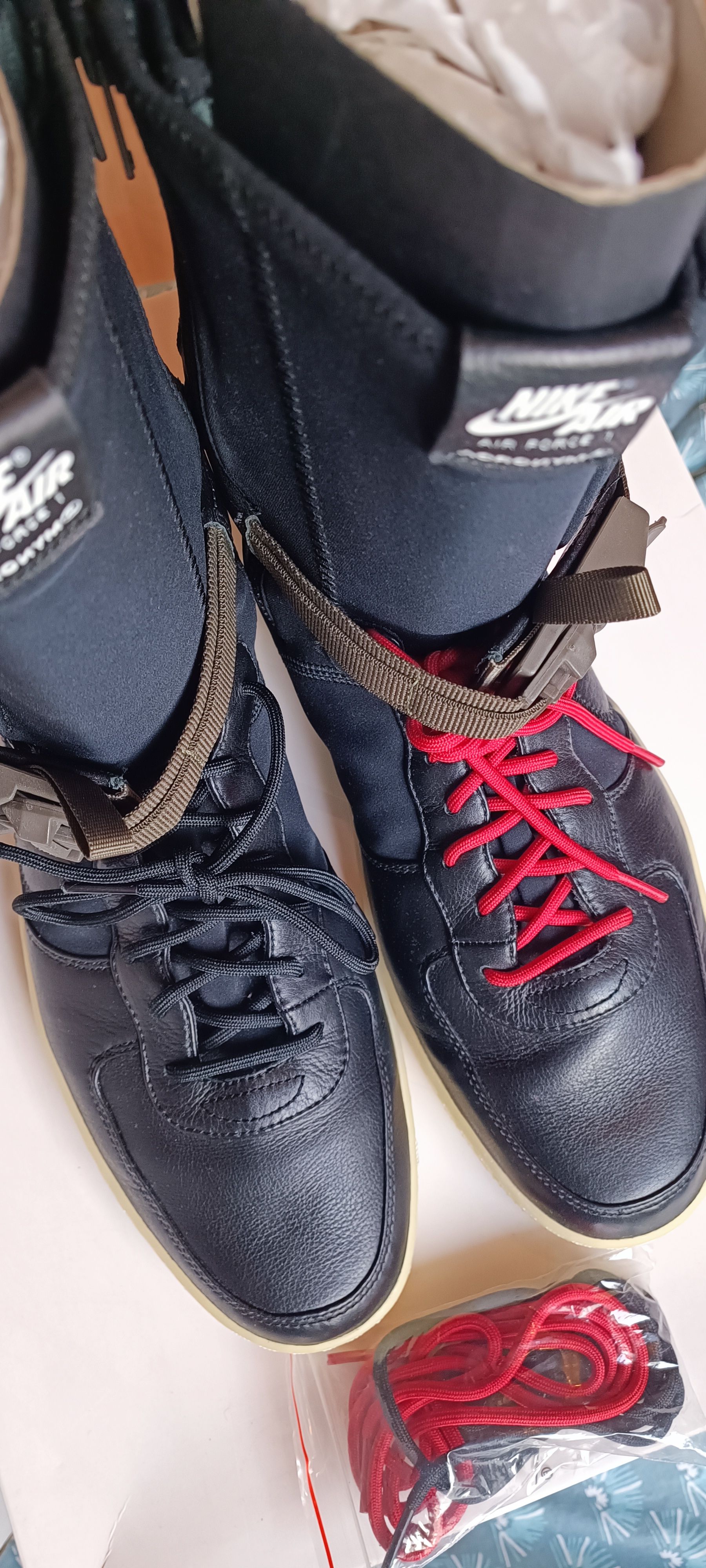 Acronym x Nike Air Force 1 Downtown 'Black Crimson' - 19