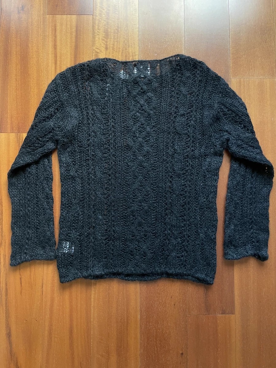 Takahiromiyashita The Soloist. - Open Weave Wool Sweater - 3