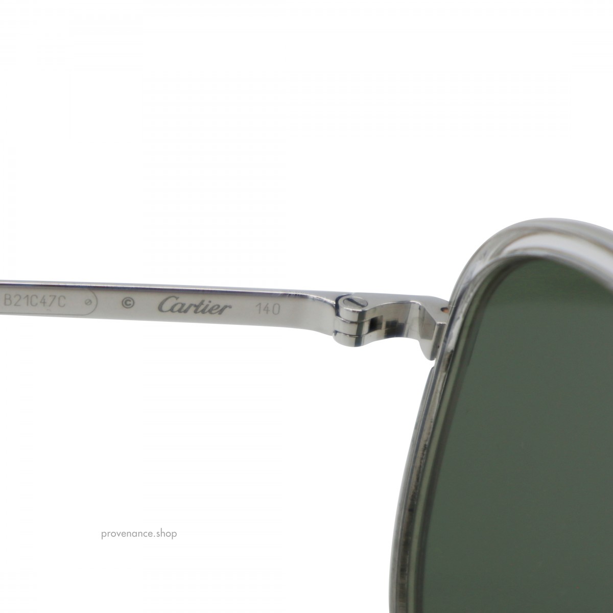 Santos de Cartier Sunglasses CT0078S - Brushed Platinum - 8