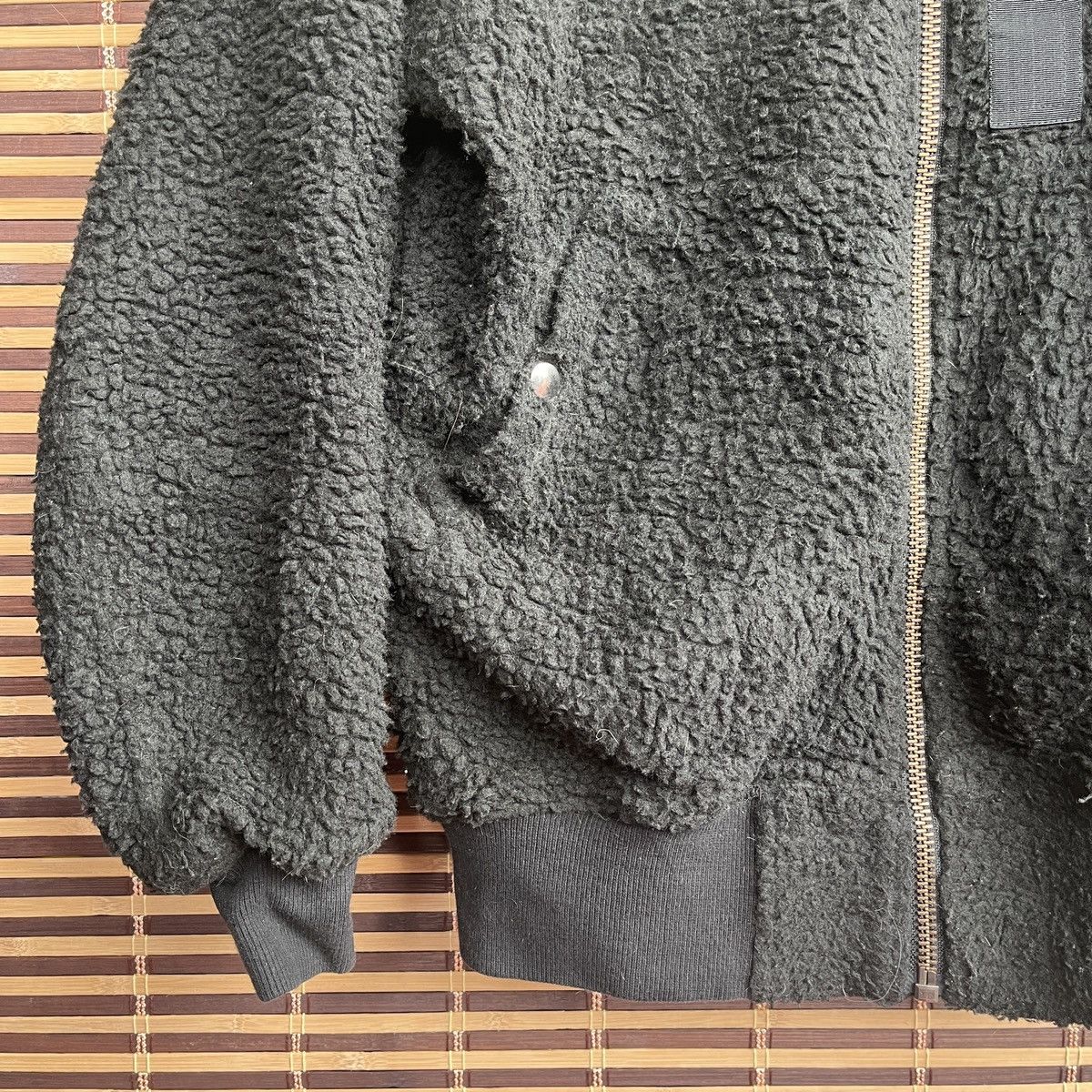 Vintage - Beams International Gallery Fleece Sweater Wool Bomber Style - 10