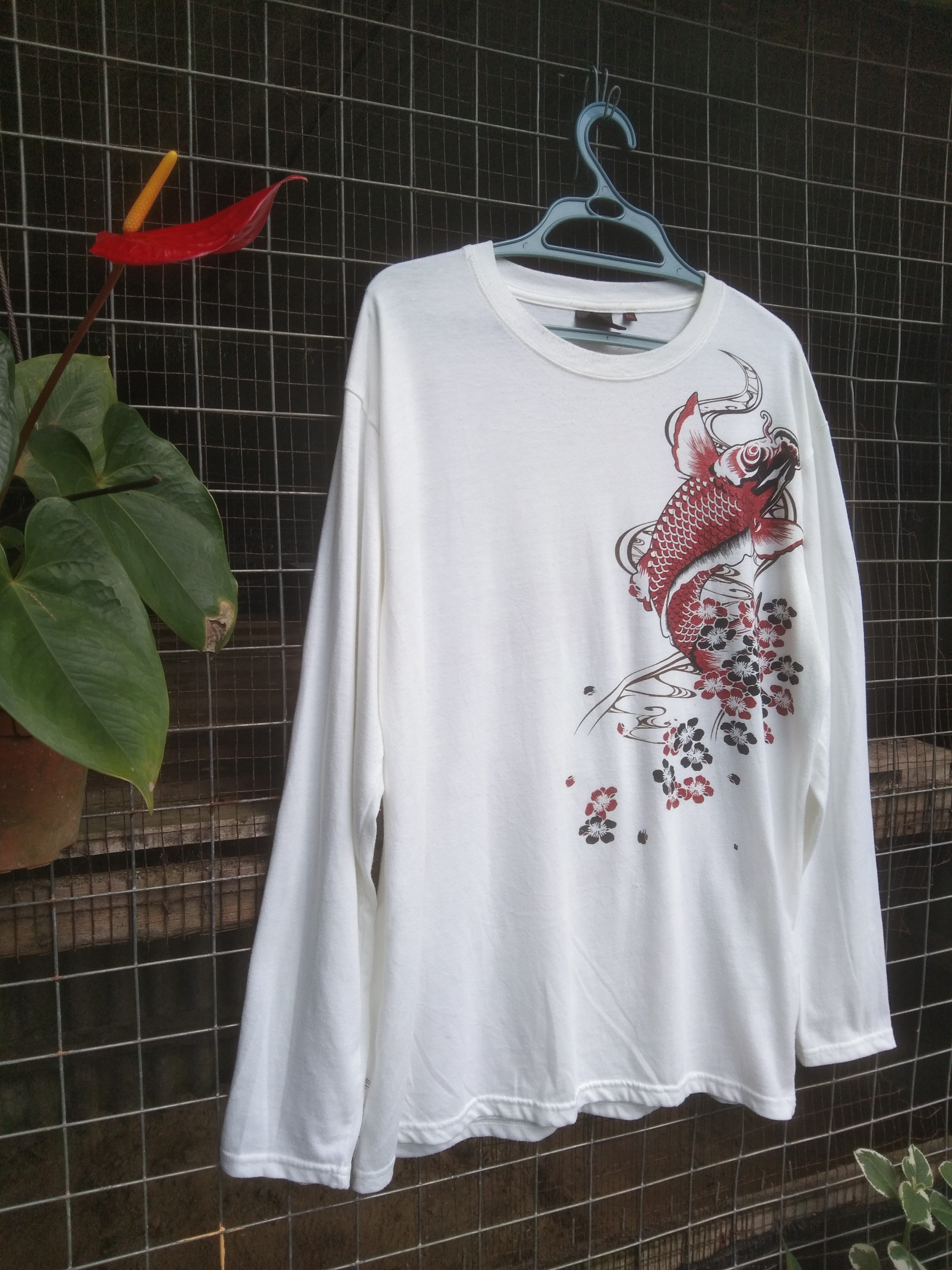 Japanese Brand - VINTAGE KOI FISH SUKAJAN SHIRT - 5