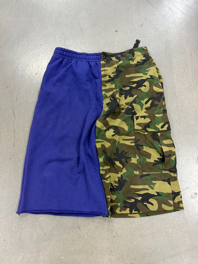 Balenciaga Camo Panel Shorts - 1