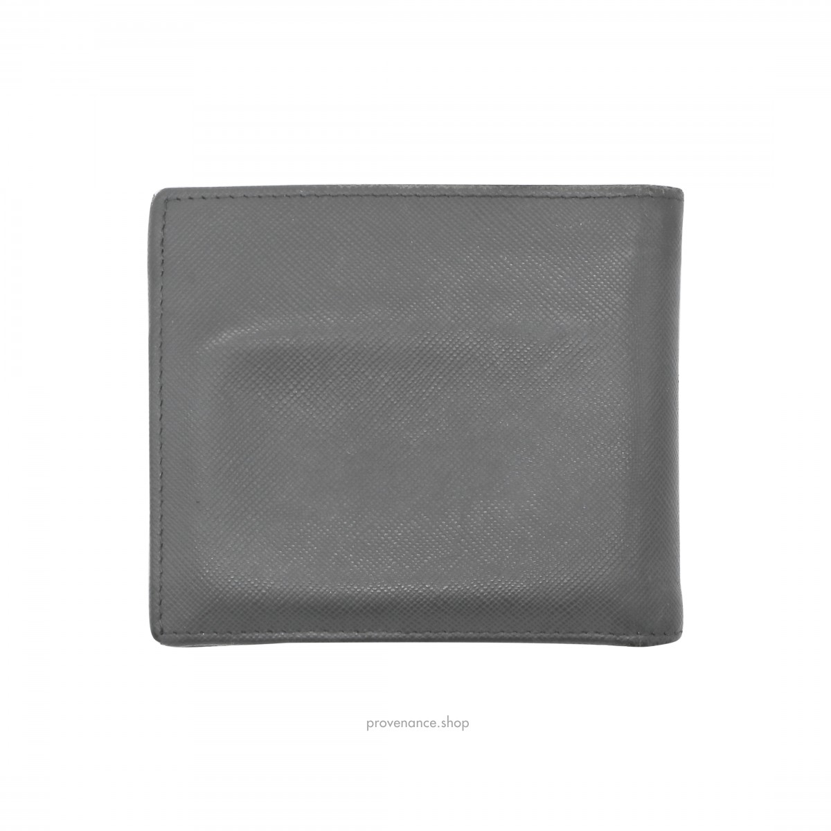Prada Bifold Wallet - Grey Saffiano Leather - 2